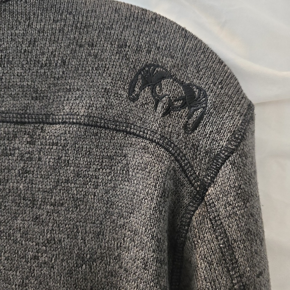 KUIU Men's L Gray Base Camp High Loft Sweater Fleece Full Zip Jacket Hunting - Picture 9 of 13